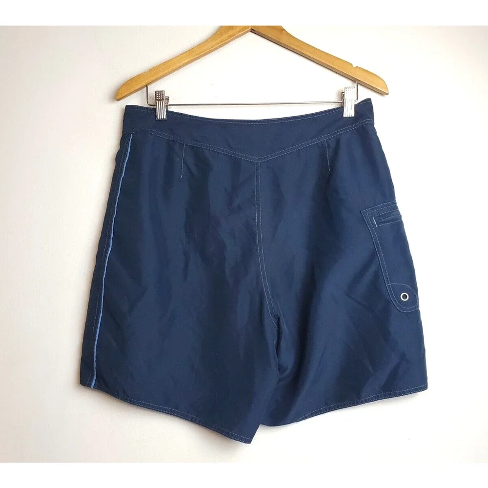 Patagonia Swim Trunks Mens‎ 34 Blue Board Shorts Pocket Surfing Swimwear